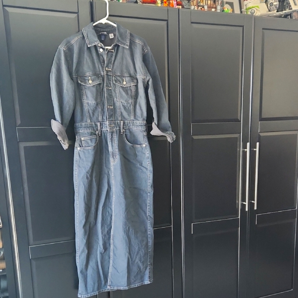 Universal Thread Dark Blue Denim Dress